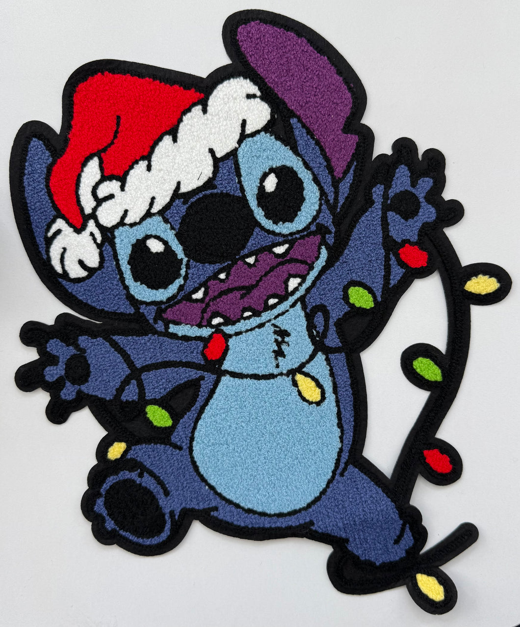 Blue Lights Chenille Patch