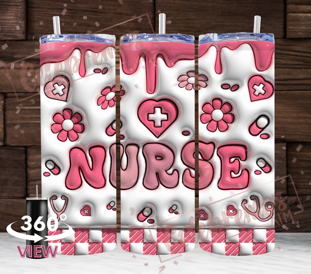 3D Nurse Tumbler