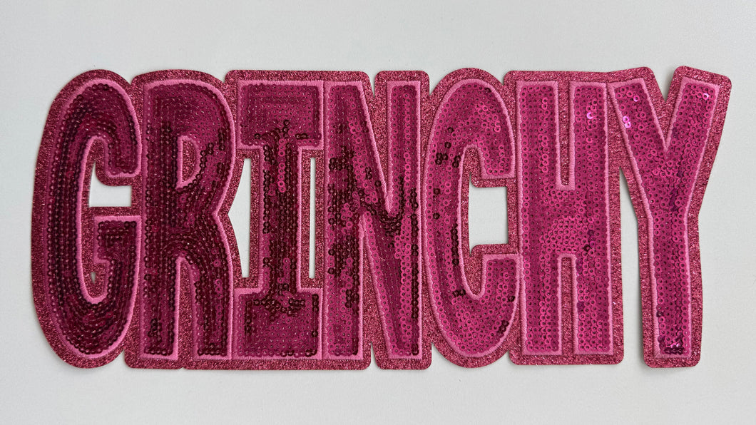 Grinchy Sequin Patch