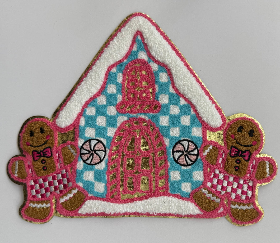 Gingerbread House Chenille Patch