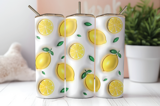 Lemon 3D Design Tumbler