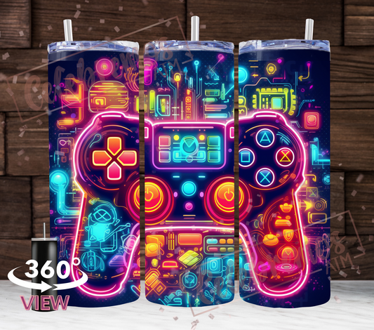 Neon Gaming Tumbler