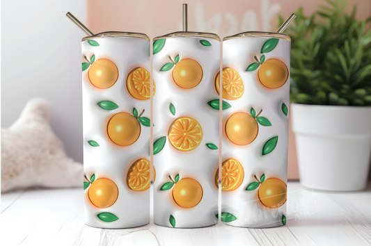 Oranges 3D Design Tumbler