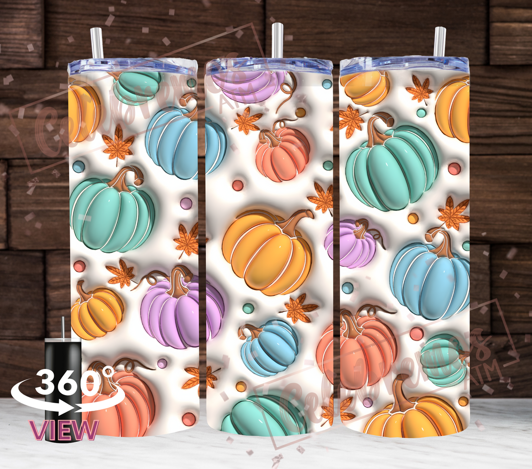 Pastel Pumpkins Tumbler