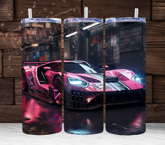 Pink CyberPunk GT Tumbler