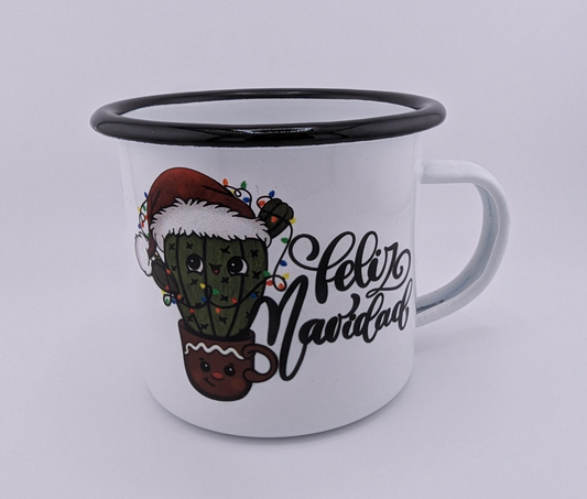 Feliz Navidad Enamal Mug