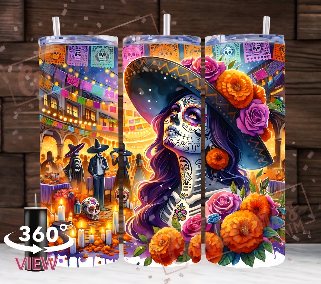Colorful Catrina Tumbler
