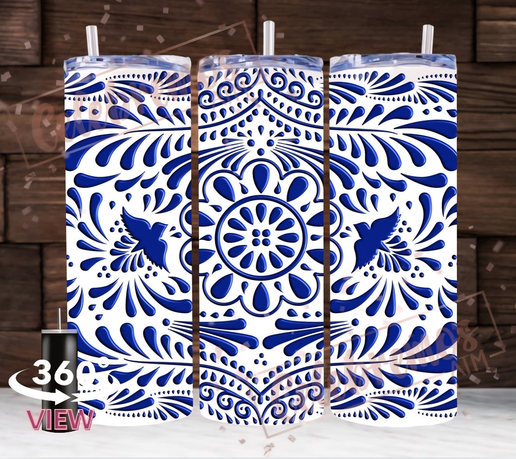 Blue Talavera Tumbler